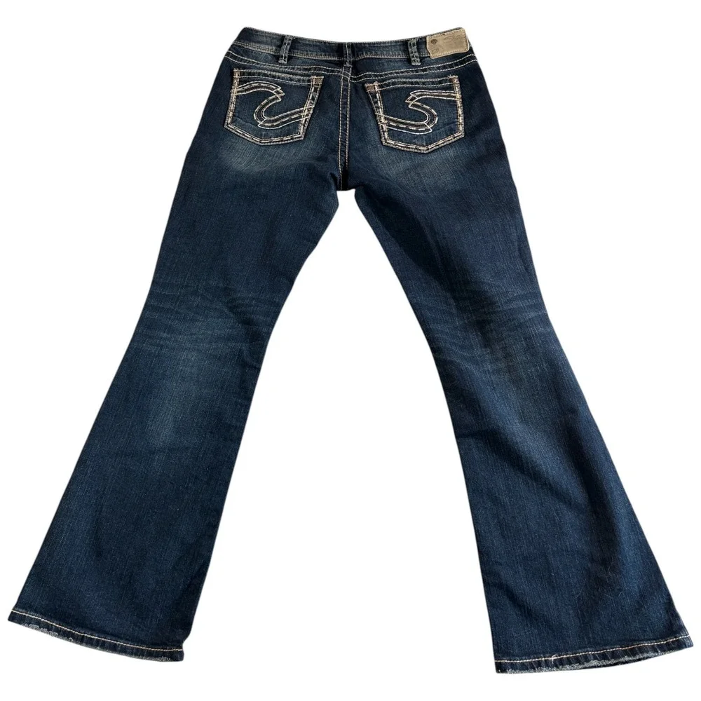 Silver Jeans Co Suki Bootcut Womens‎ 33x32 (35x31) Blue Denim Mid Rise Curvy Fit